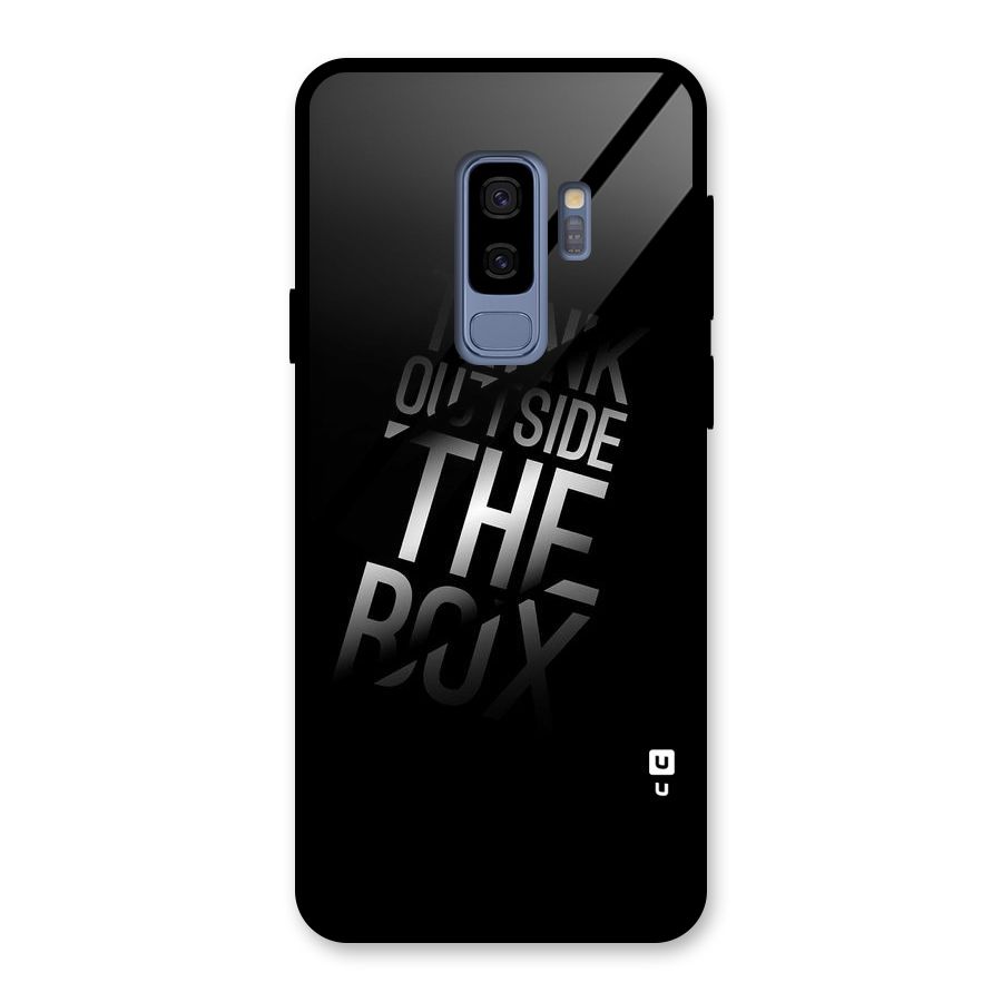 Outside The Box Thinking Glass Back Case for Galaxy S9 Plus