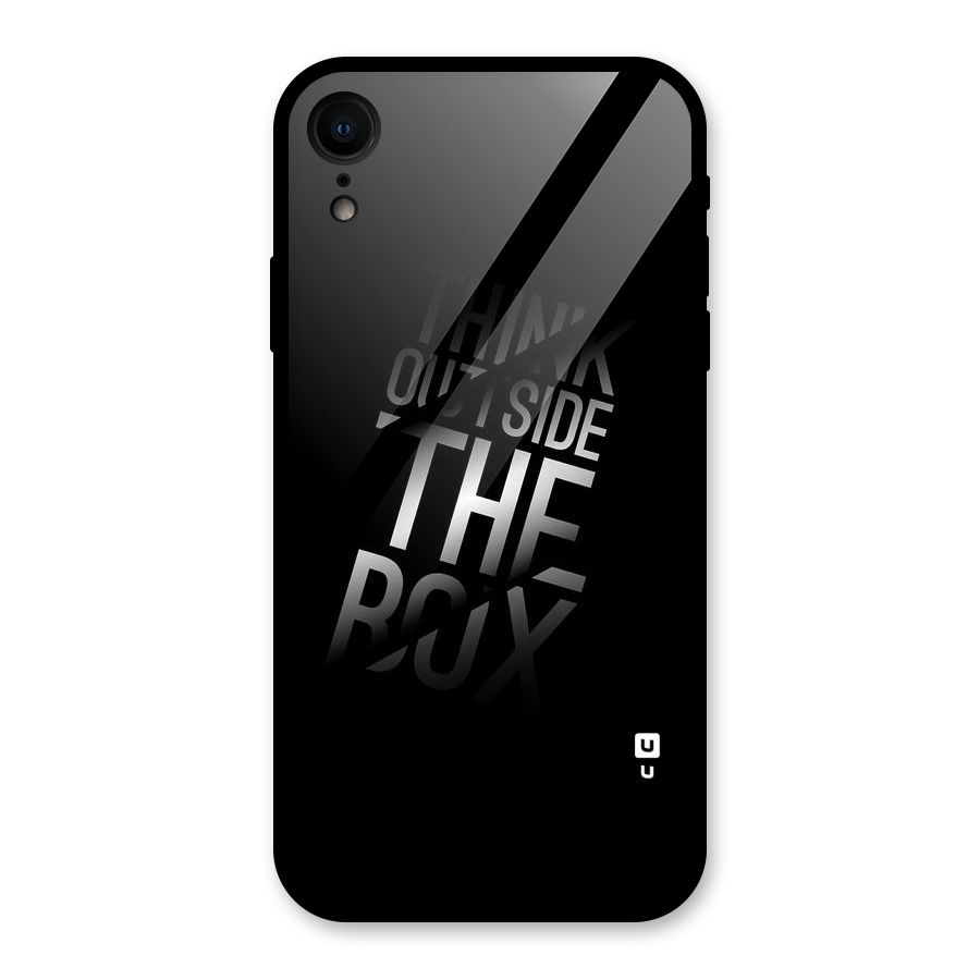 Outside The Box Thinking Glass Back Case for iPhone XR