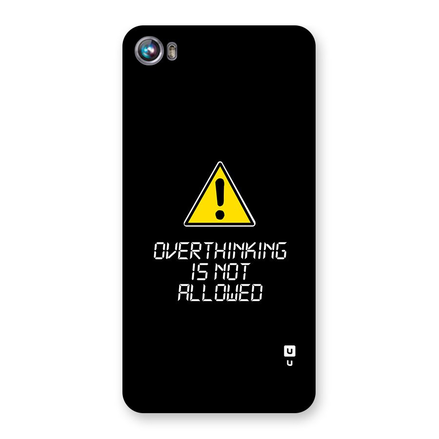 Over Thinking Back Case for Canvas Fire 4 (A107)