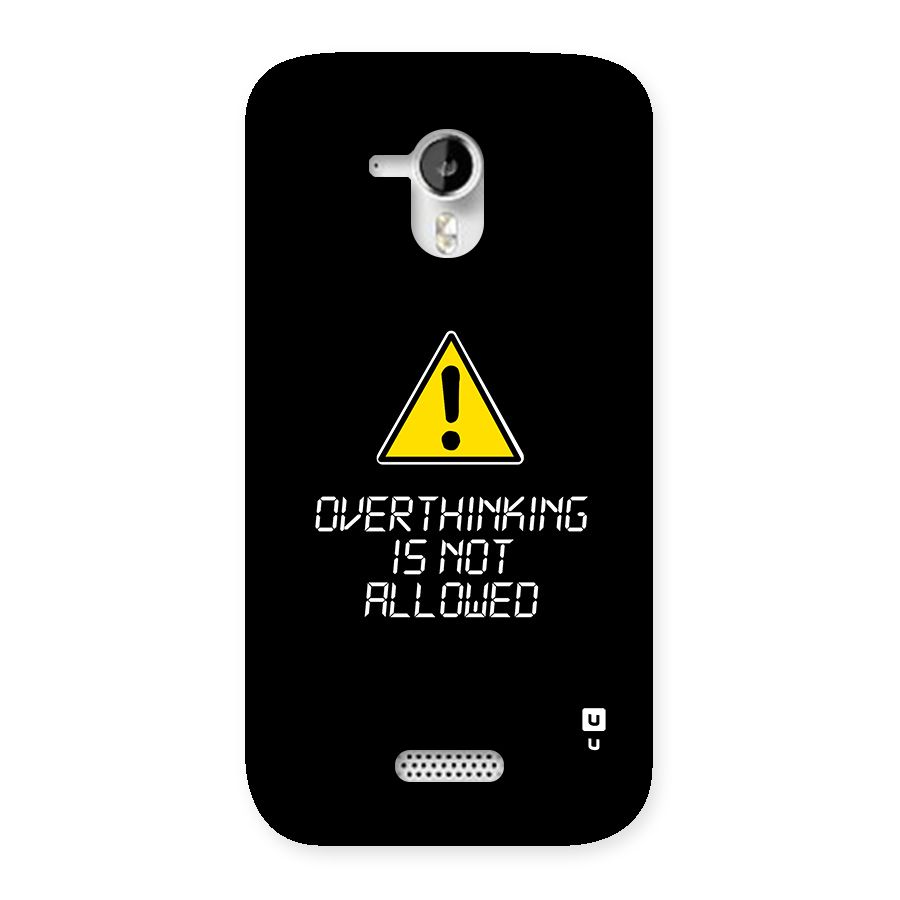 Over Thinking Back Case for Canvas HD A116