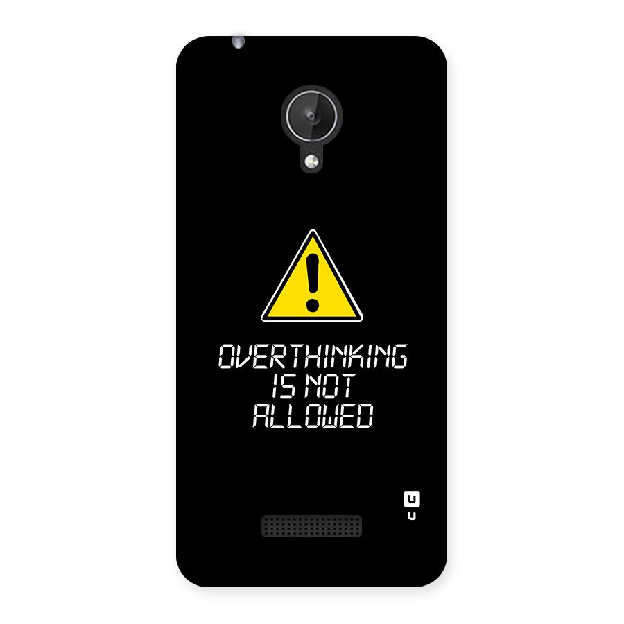 Over Thinking Back Case for Canvas Spark Q380