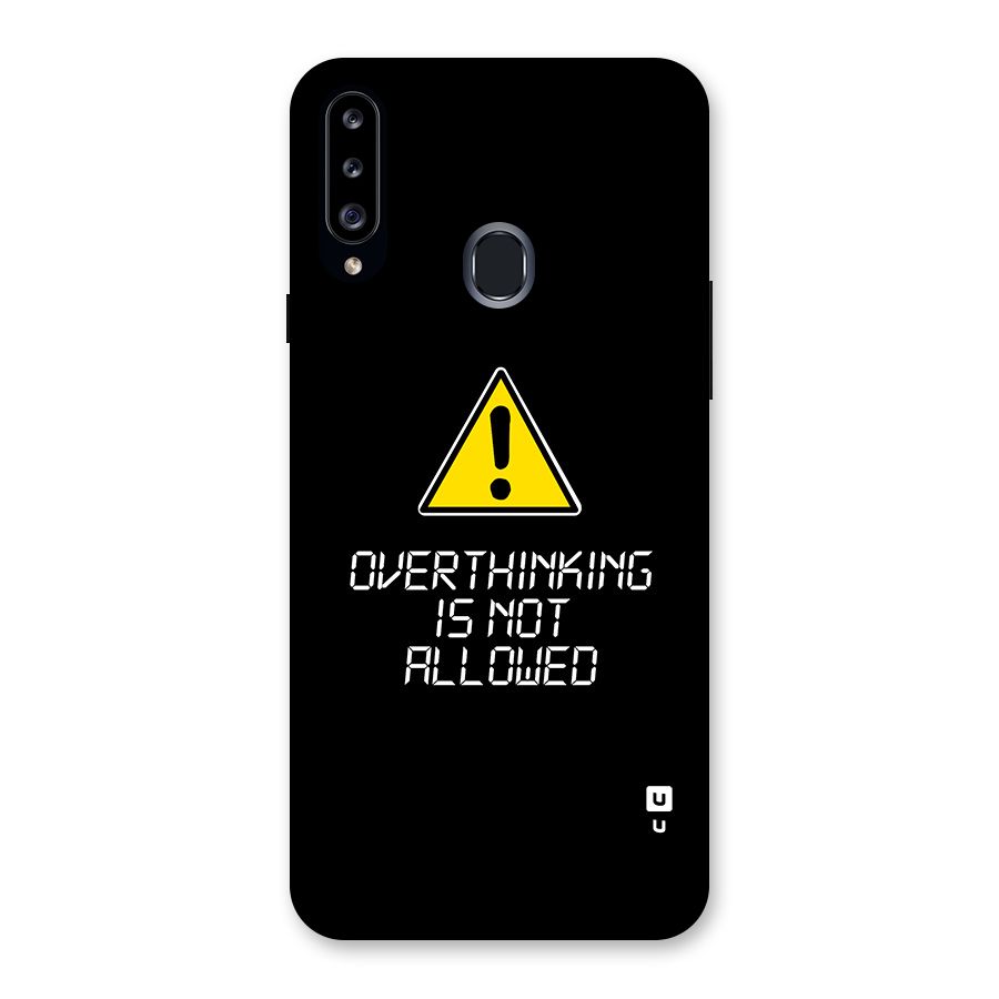 Over Thinking Back Case for Galaxy A20s