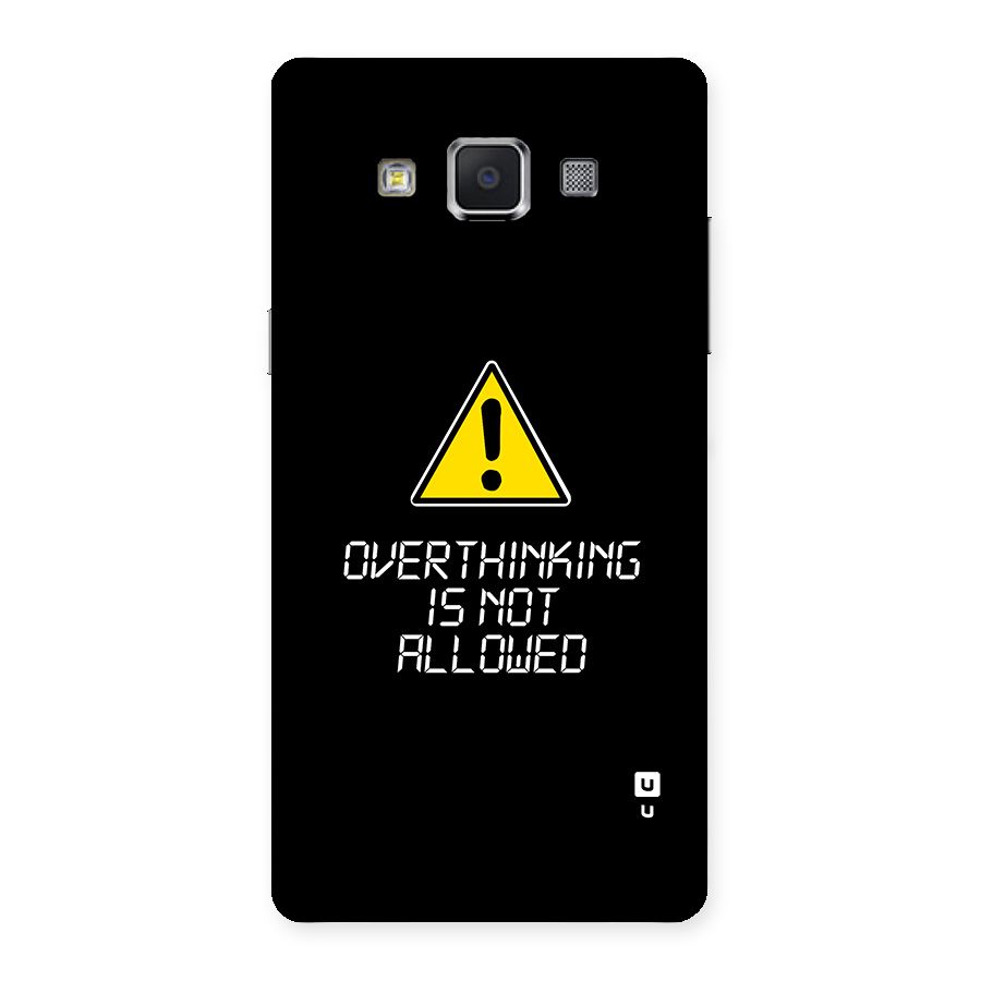 Over Thinking Back Case for Galaxy A5