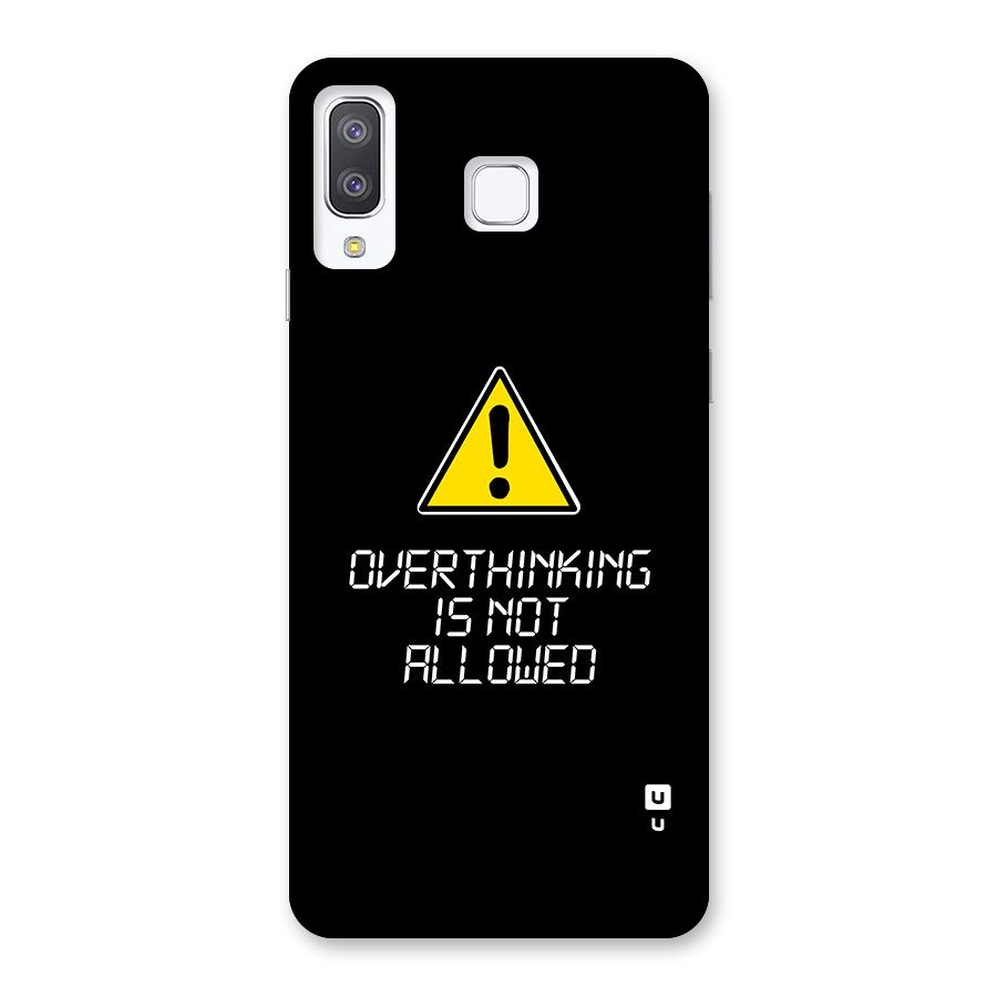 Over Thinking Back Case for Galaxy A8 Star