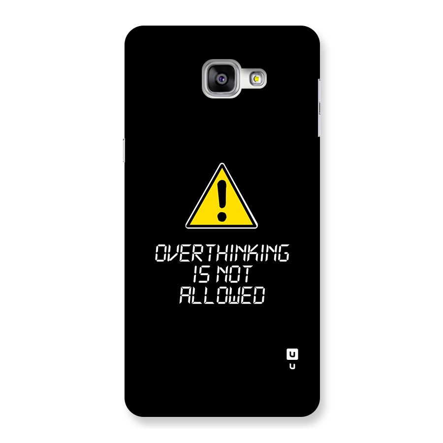 Over Thinking Back Case for Galaxy A9