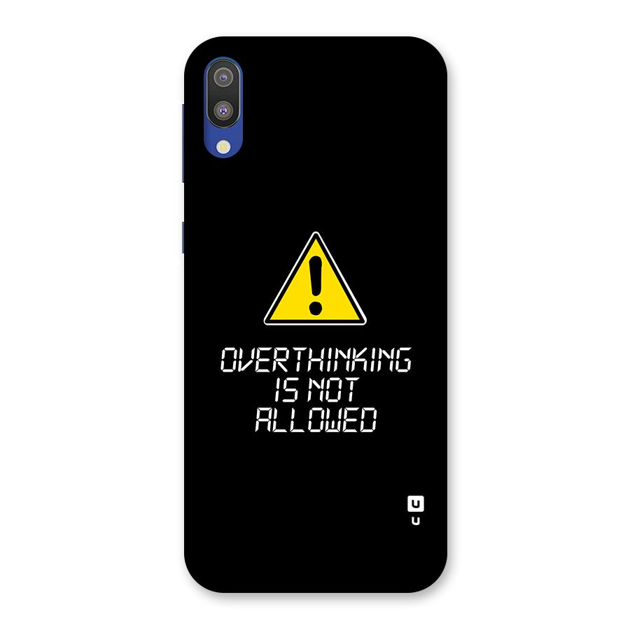 Over Thinking Back Case for Galaxy M10