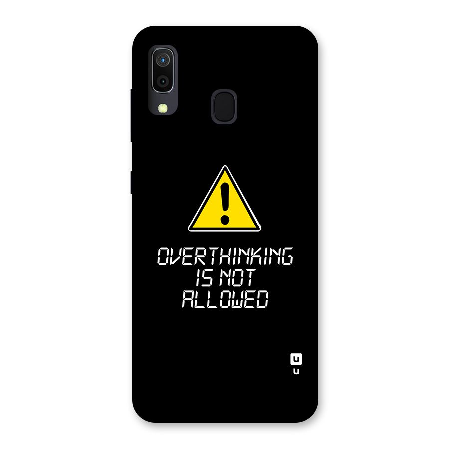 Over Thinking Back Case for Galaxy M10s