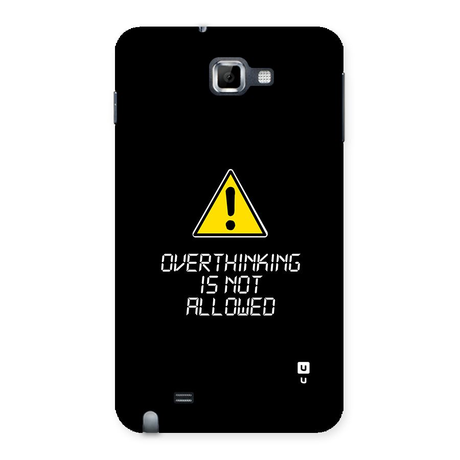 Over Thinking Back Case for Galaxy Note