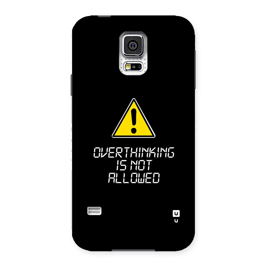Over Thinking Back Case for Galaxy S5