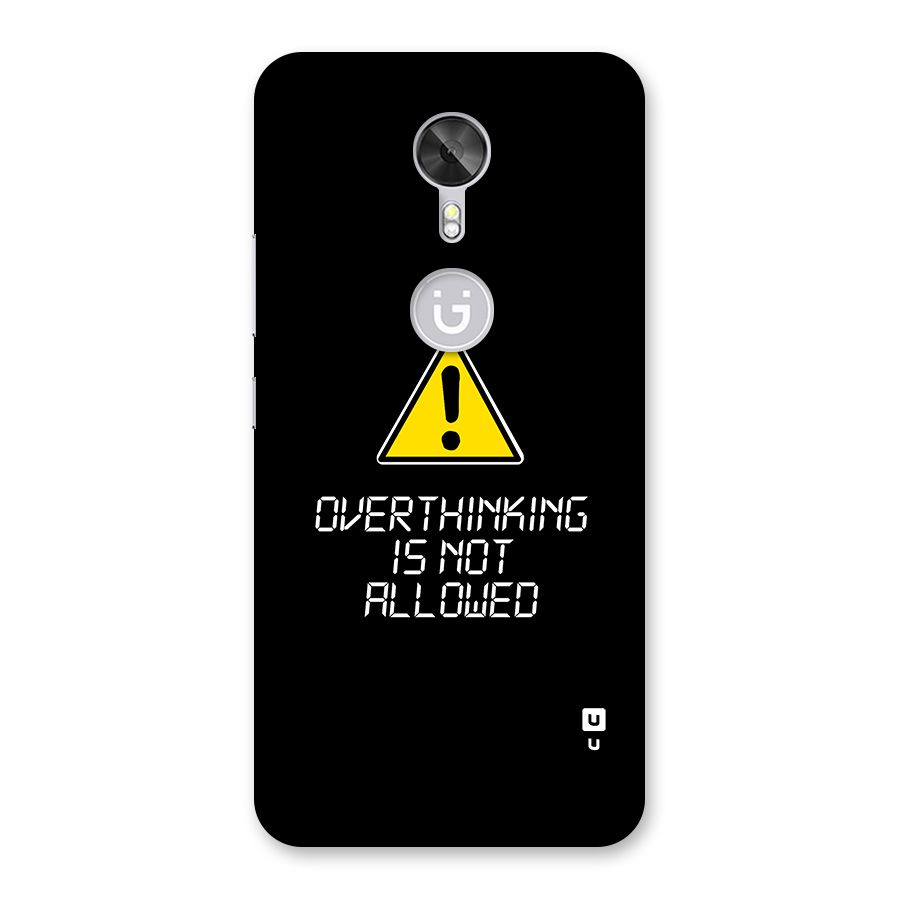Over Thinking Back Case for Gionee A1