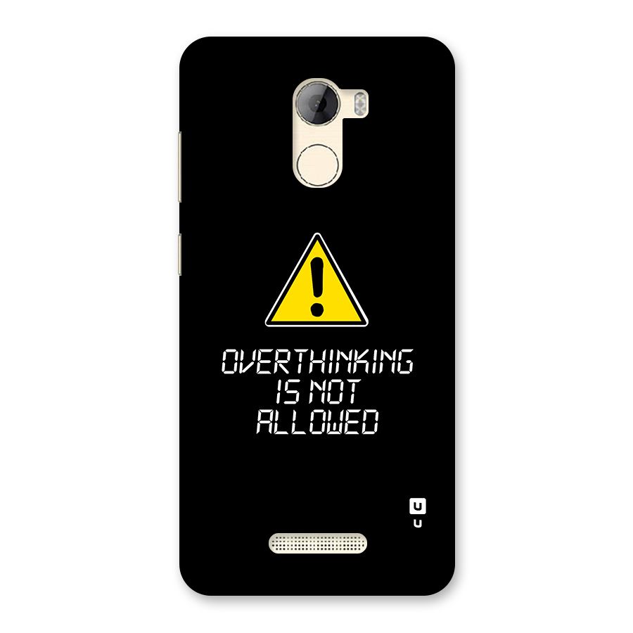 Over Thinking Back Case for Gionee A1 LIte