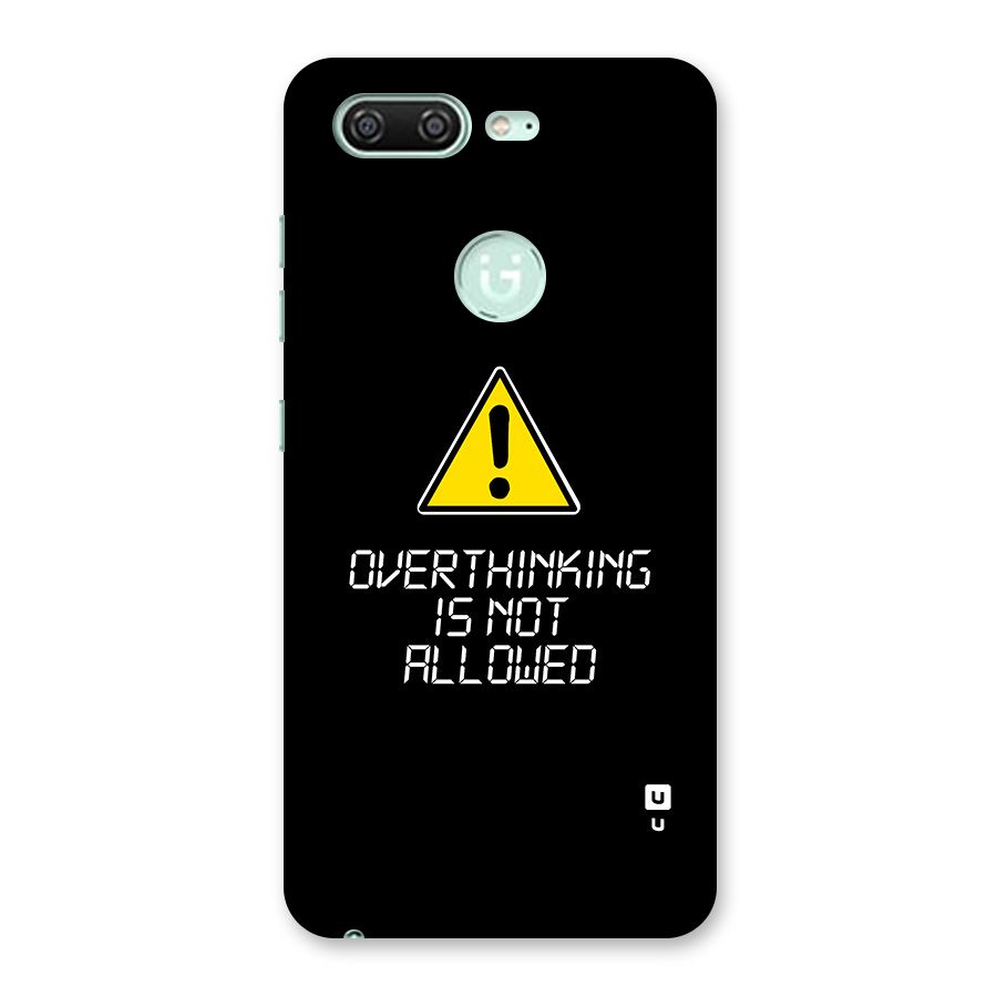 Over Thinking Back Case for Gionee S10