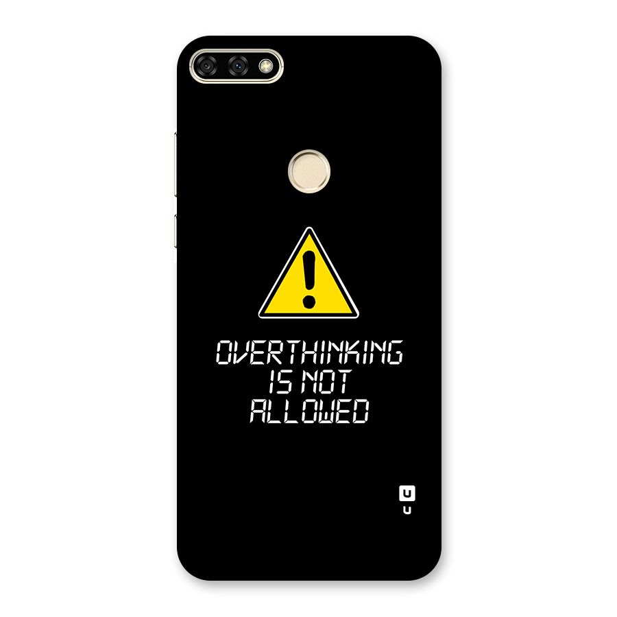 Over Thinking Back Case for Honor 7A