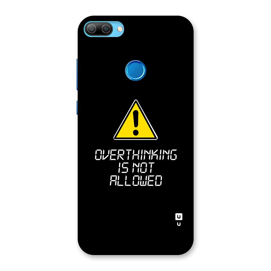 Over Thinking Back Case for Honor 9N