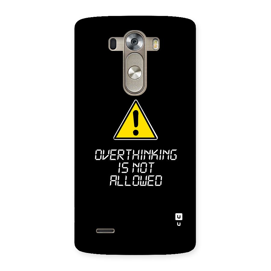 Over Thinking Back Case for LG G3