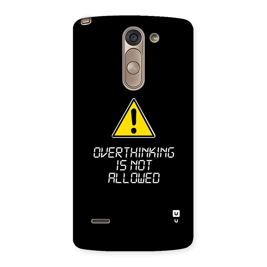 Over Thinking Back Case for LG G3 Stylus