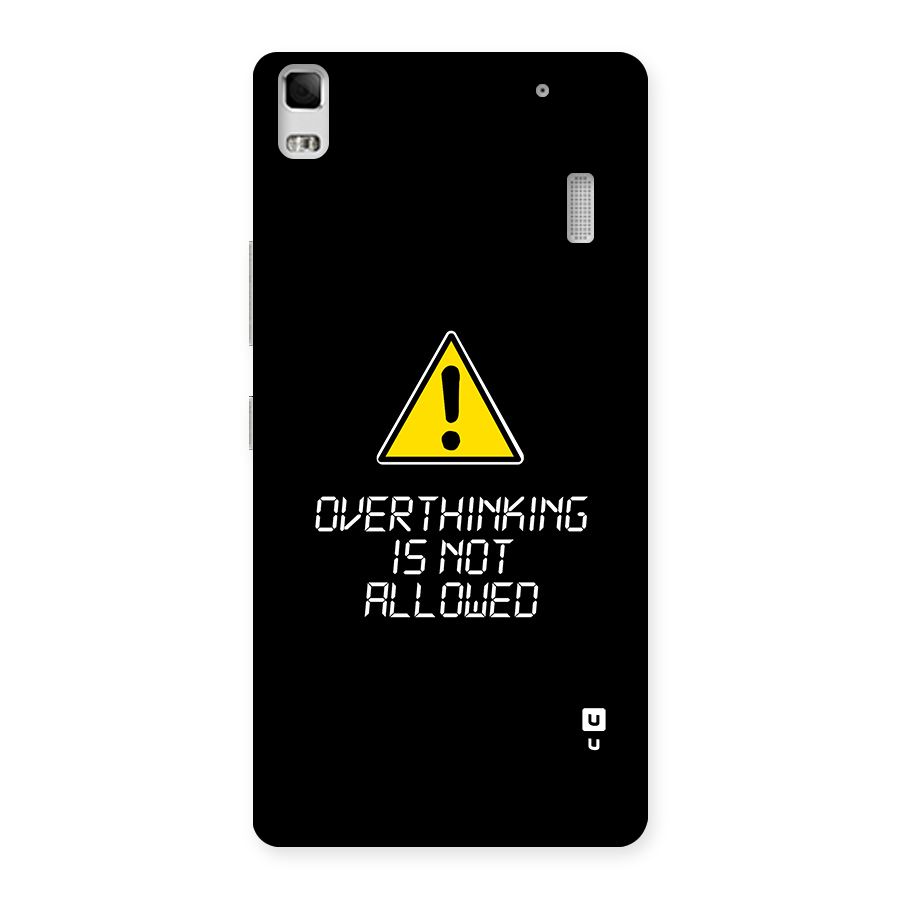 Over Thinking Back Case for Lenovo A7000