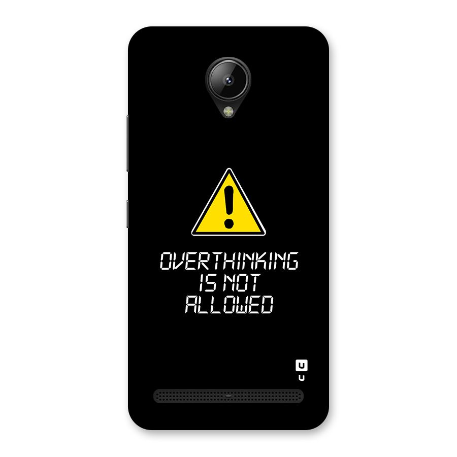 Over Thinking Back Case for Lenovo C2