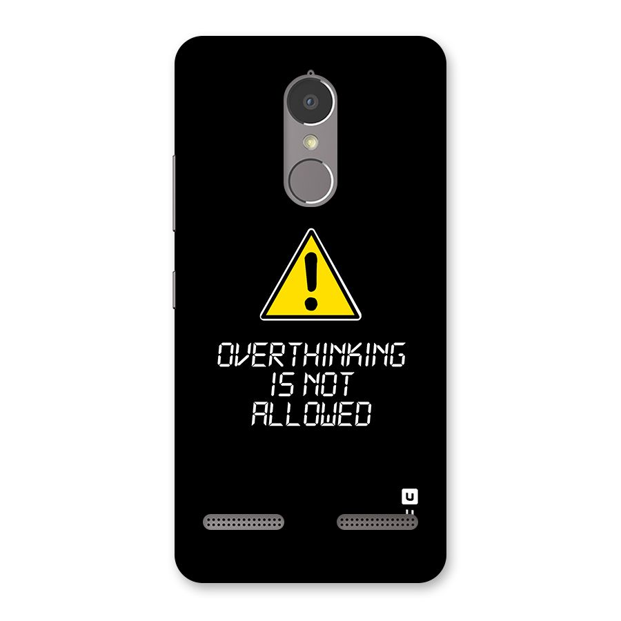 Over Thinking Back Case for Lenovo K6