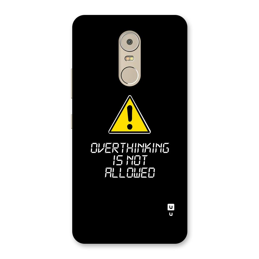 Over Thinking Back Case for Lenovo K6 Note