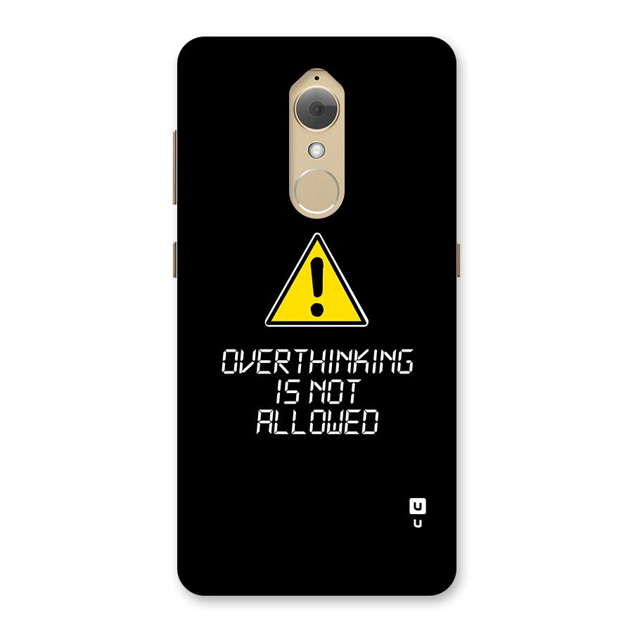 Over Thinking Back Case for Lenovo K8