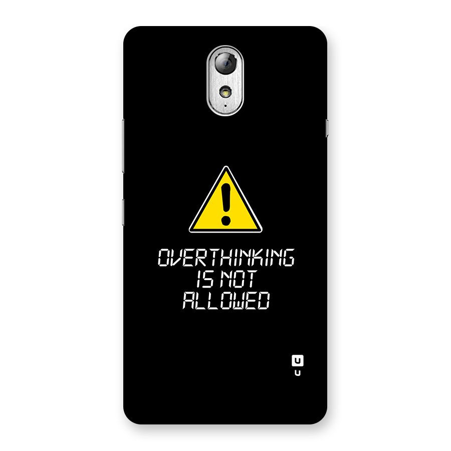 Over Thinking Back Case for Lenovo Vibe P1M