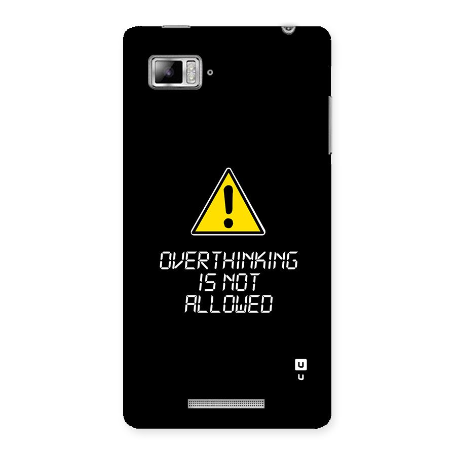 Over Thinking Back Case for Lenovo Vibe Z K910