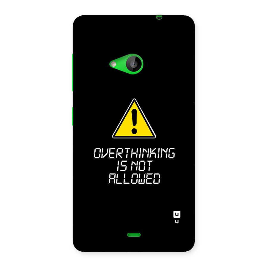Over Thinking Back Case for Lumia 535
