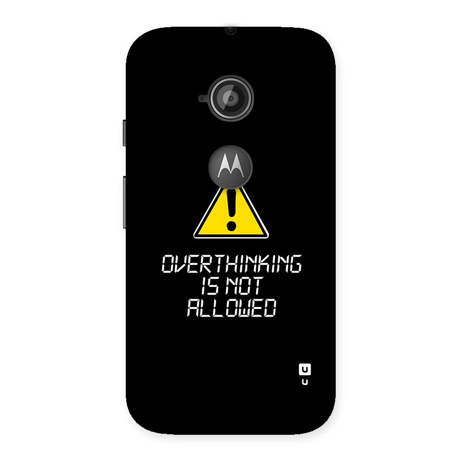 Over Thinking Back Case for Moto E 2nd Gen