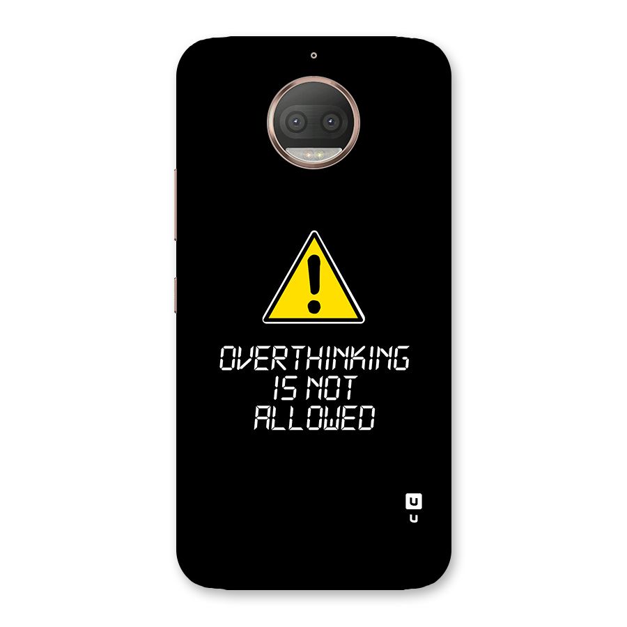 Over Thinking Back Case for Moto G5s Plus