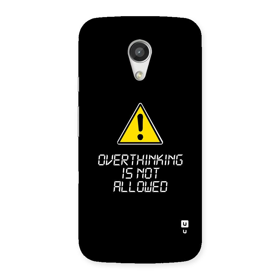 Over Thinking Back Case for Moto G 2nd Gen