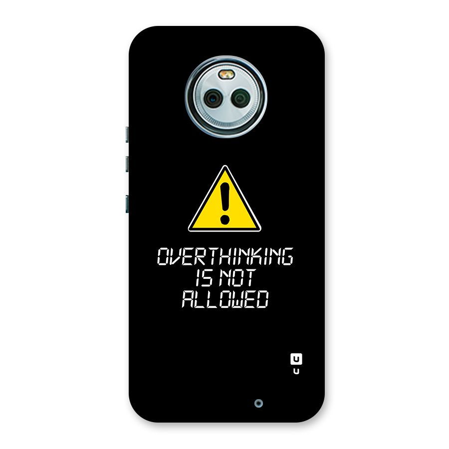 Over Thinking Back Case for Moto X4