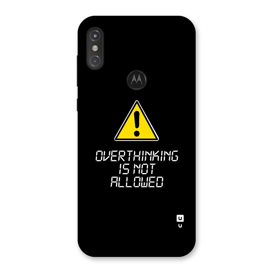 Over Thinking Back Case for Motorola One Power