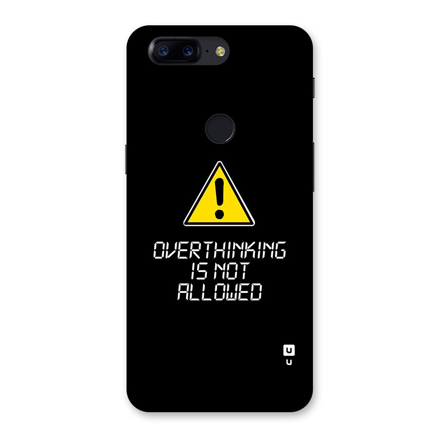 Over Thinking Back Case for OnePlus 5T