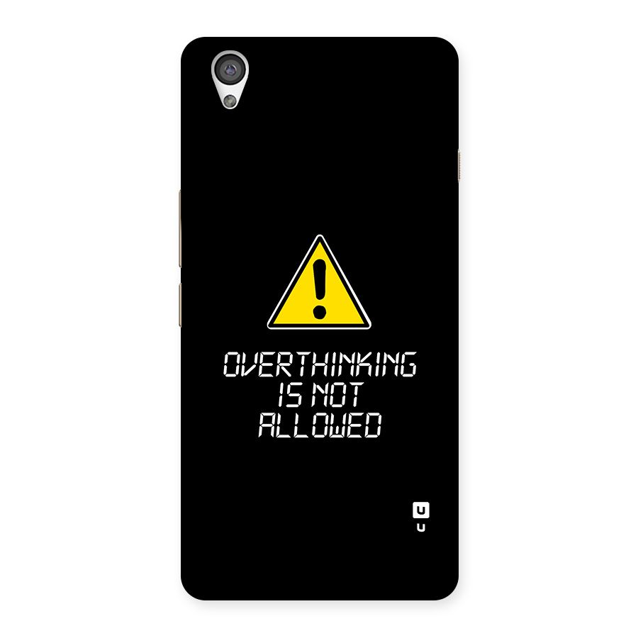 Over Thinking Back Case for OnePlus X