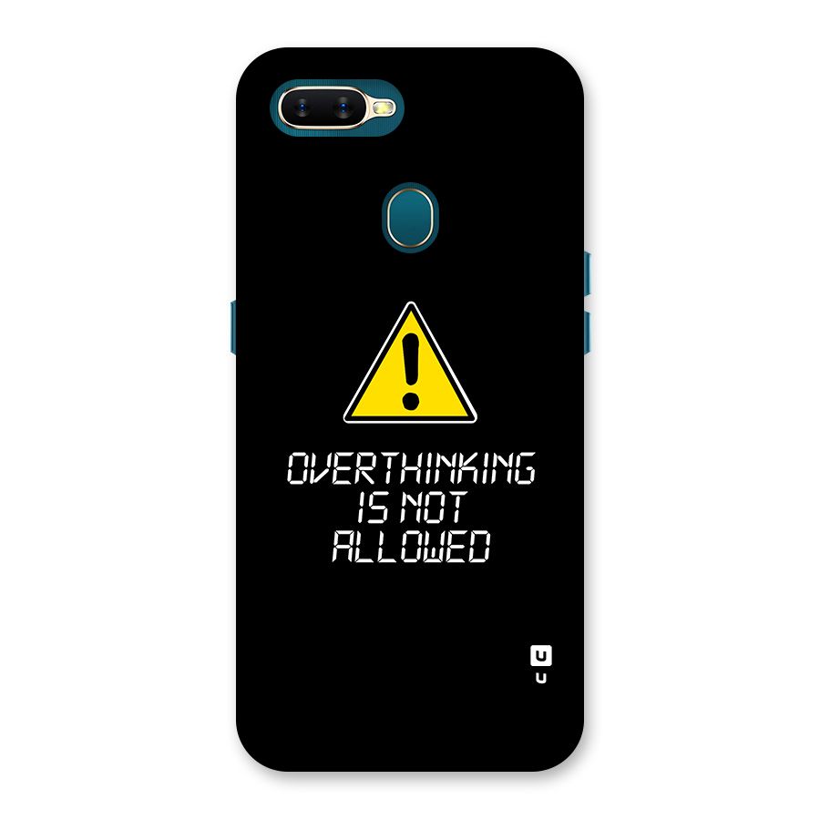 Over Thinking Back Case for Oppo A12