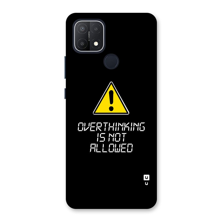 Over Thinking Back Case for Oppo A15s