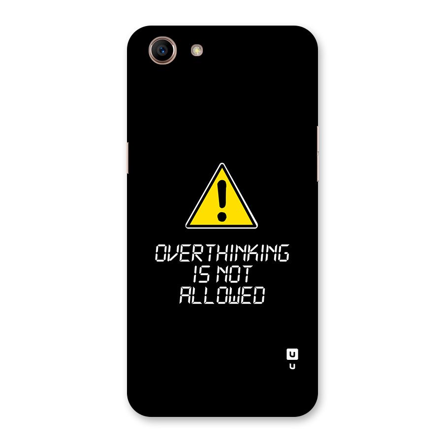 Over Thinking Back Case for Oppo A83 (2018)