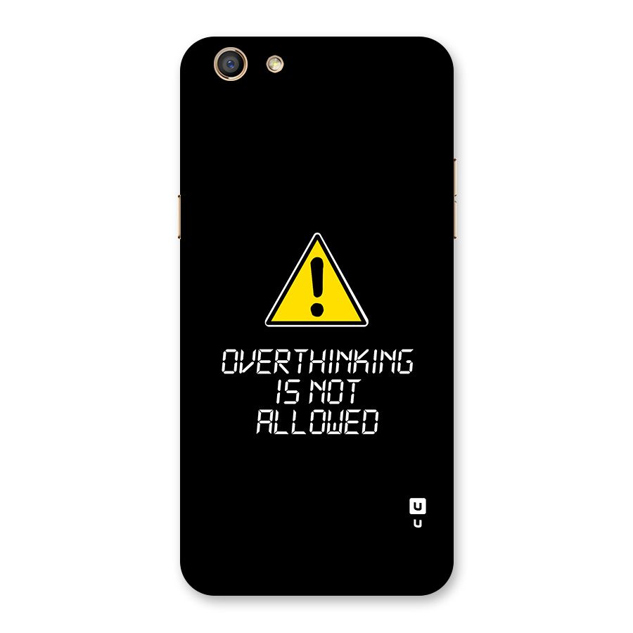 Over Thinking Back Case for Oppo F3