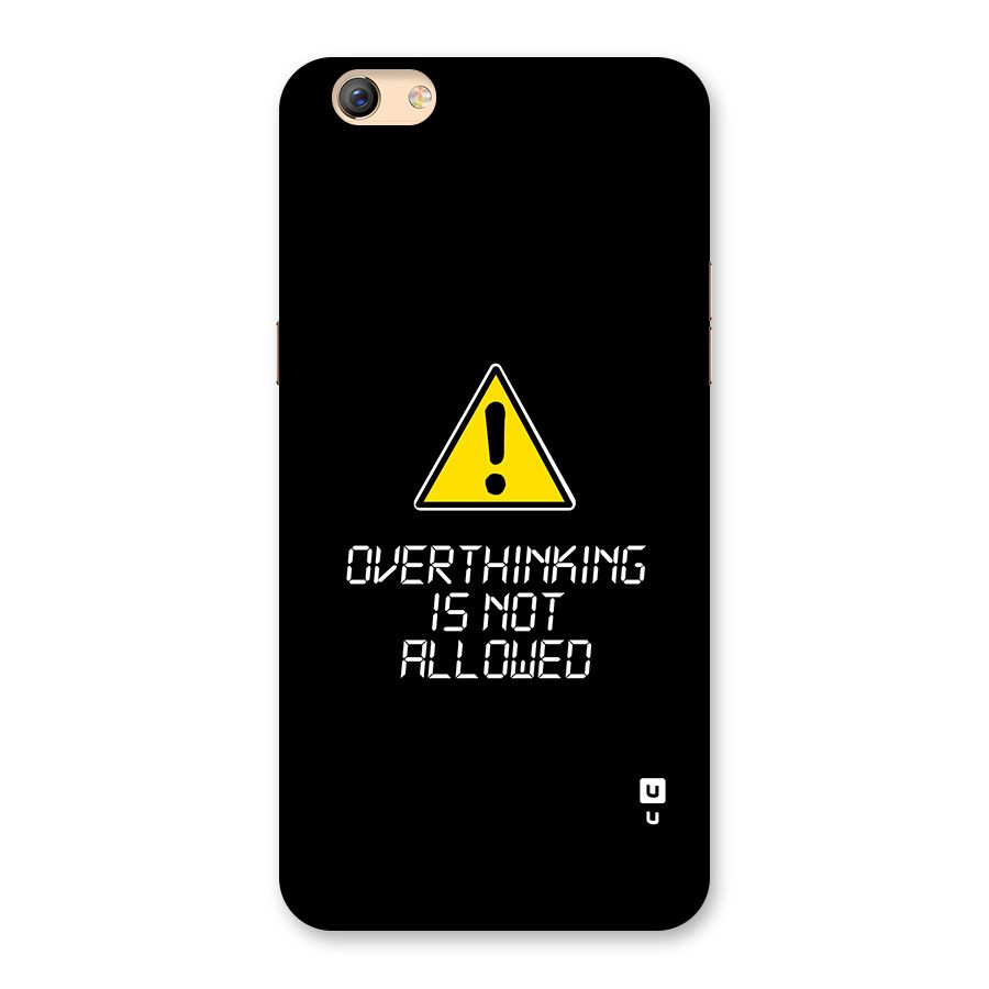 Over Thinking Back Case for Oppo F3 Plus