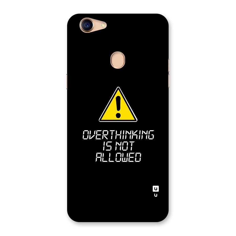 Over Thinking Back Case for Oppo F5