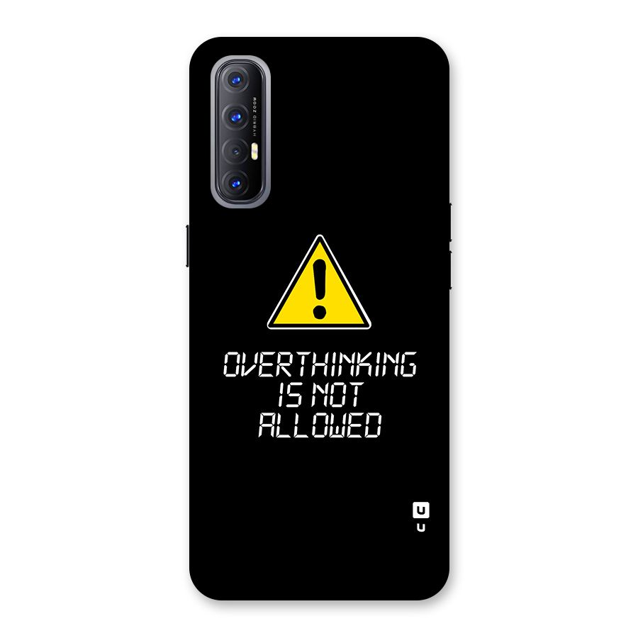 Over Thinking Back Case for Oppo Reno3 Pro