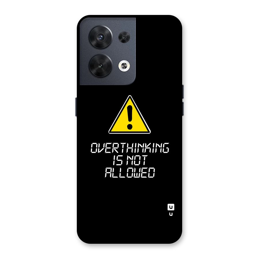 Over Thinking Back Case for Oppo Reno8 5G