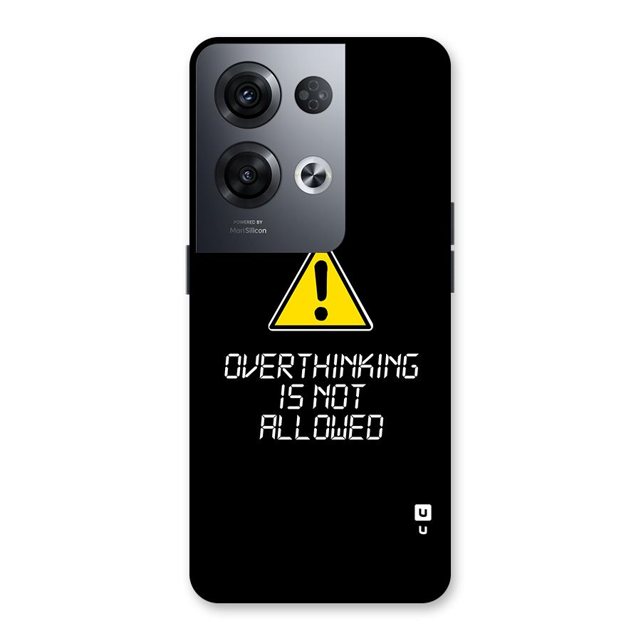 Over Thinking Back Case for Oppo Reno8 Pro 5G