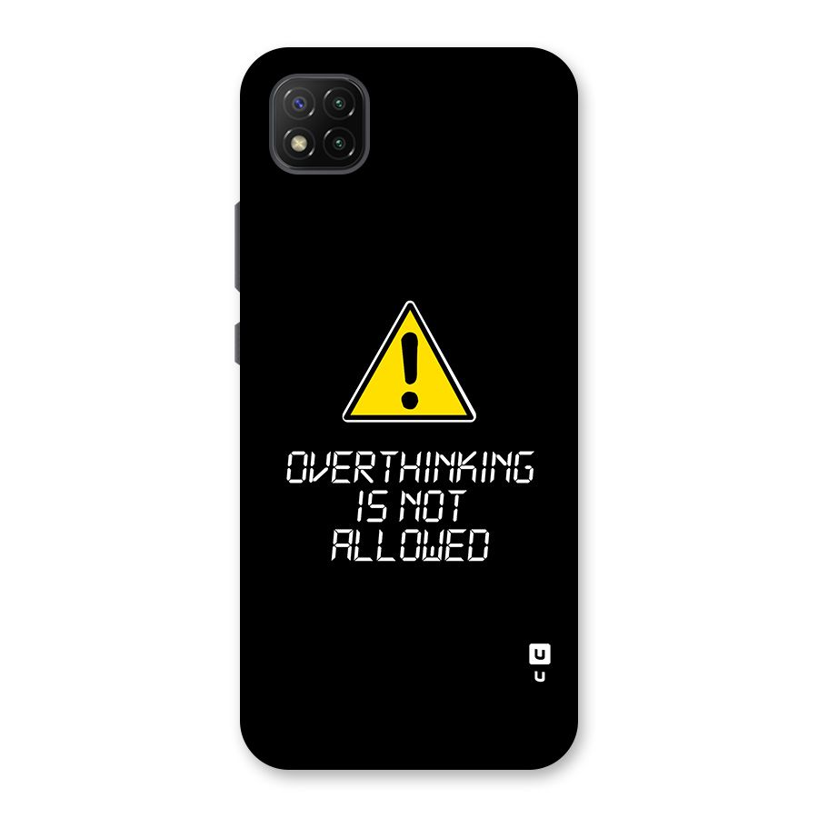Over Thinking Back Case for Poco C3