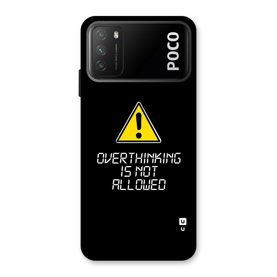 Over Thinking Back Case for Poco M3