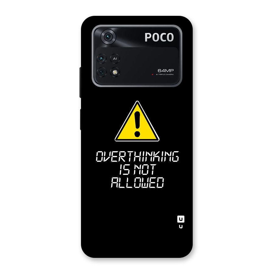 Over Thinking Back Case for Poco M4 Pro 4G