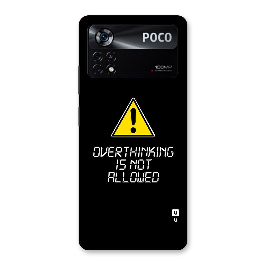 Over Thinking Back Case for Poco X4 Pro 5G