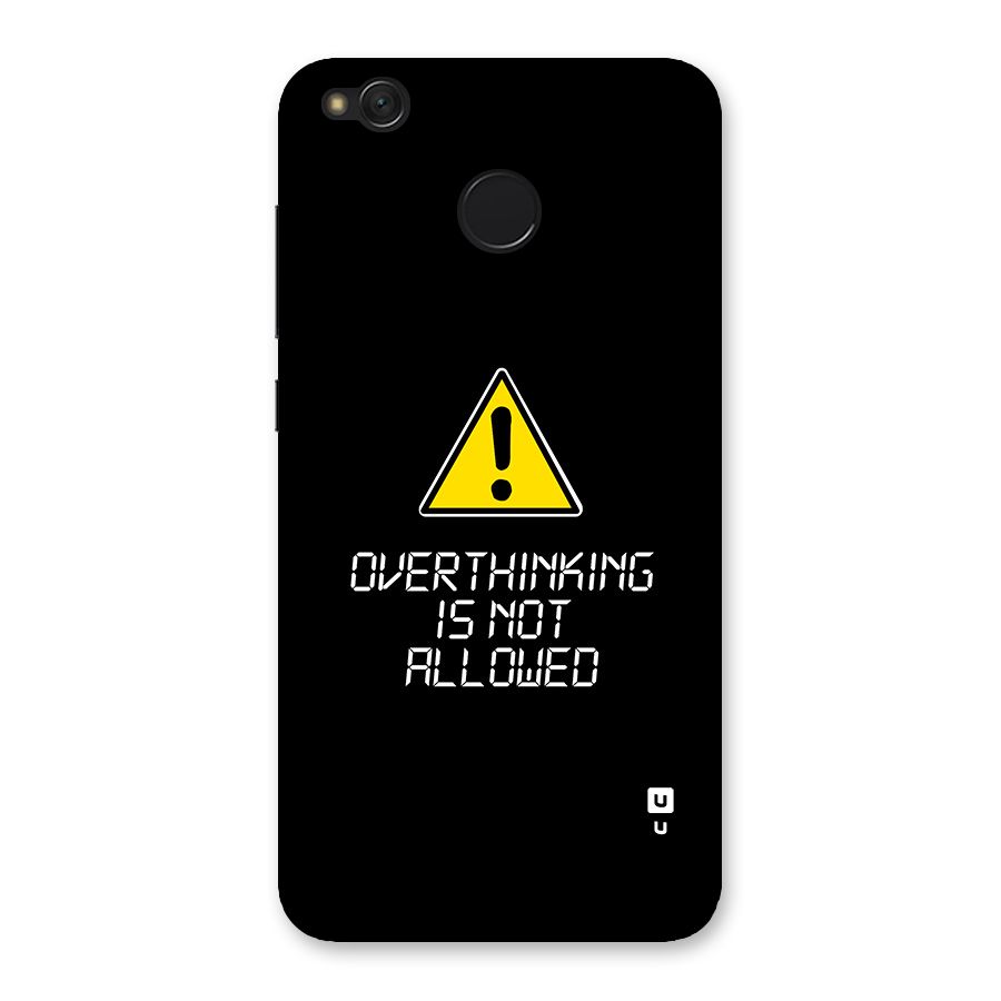 Over Thinking Back Case for Redmi 4
