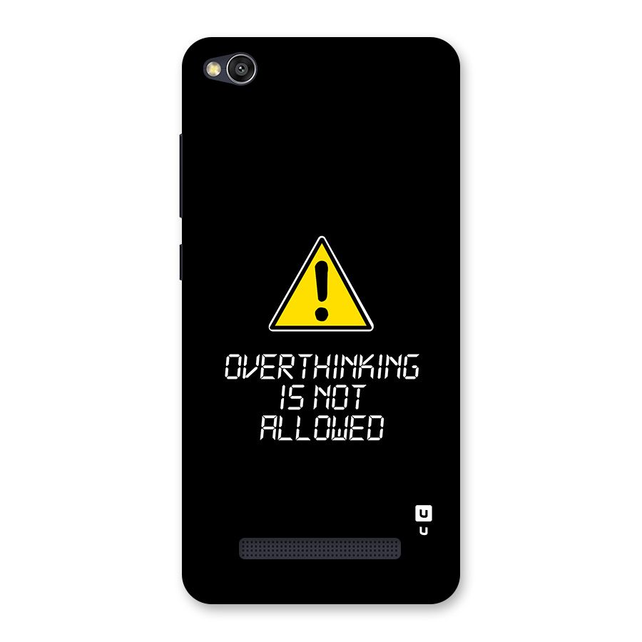Over Thinking Back Case for Redmi 4A